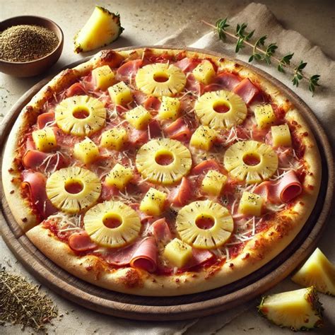ananászos Hawaii pizza