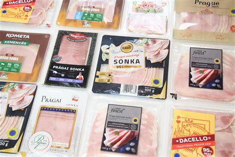 Különböző sonka adagok lefagyasztva