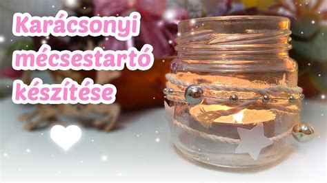 Egyszerű befőttesüveg dekoráció