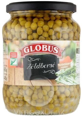 Zöldborsó konzerv doboz