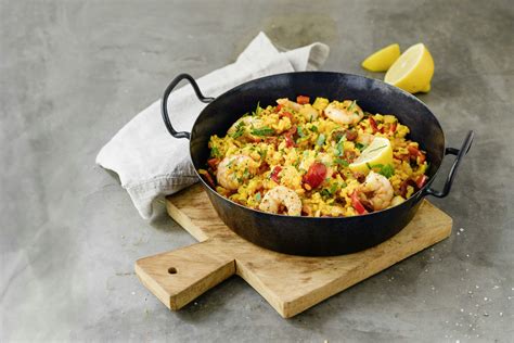 paella garnélával