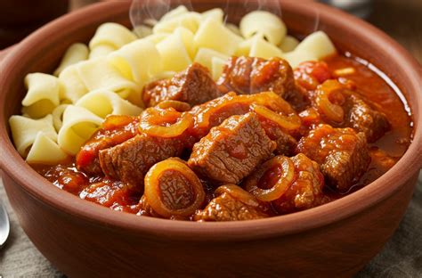 Egy ínycsiklandó pörkölt, tetején chilivel