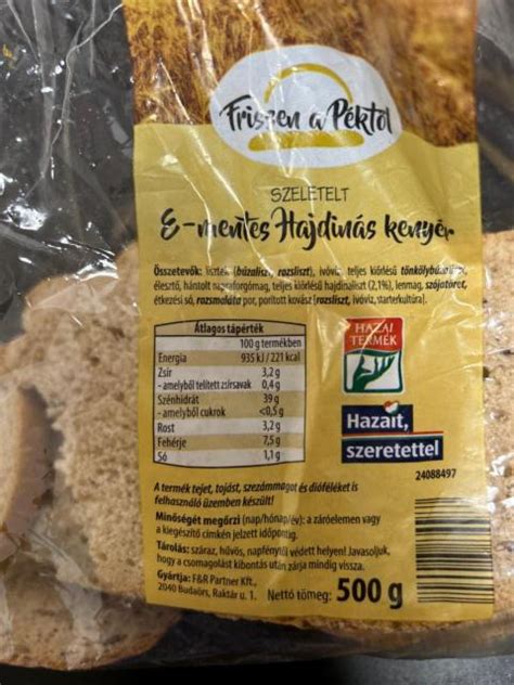 E-mentes kenyér termékek az Aldi polcain