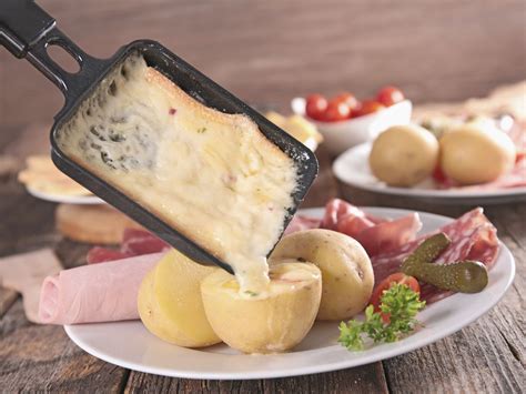 Raclette sajt olvadva