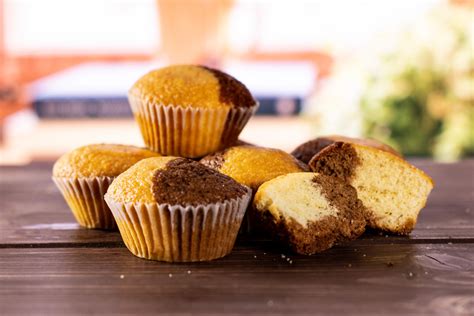 kakaós-vaníliás márványos muffin