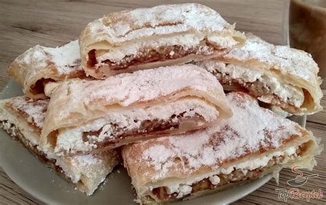 Túrós almás rétes