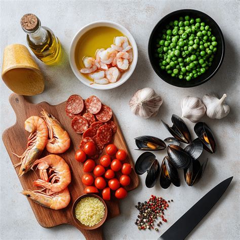 friss tengeri alapanyagok egy mediterrán konyhapulton