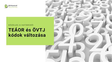 TEÁOR és ÖVTJ kapcsolata infografika