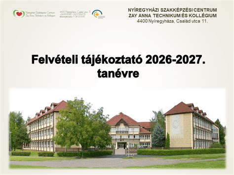 Iskolai felvételi tájékoztató