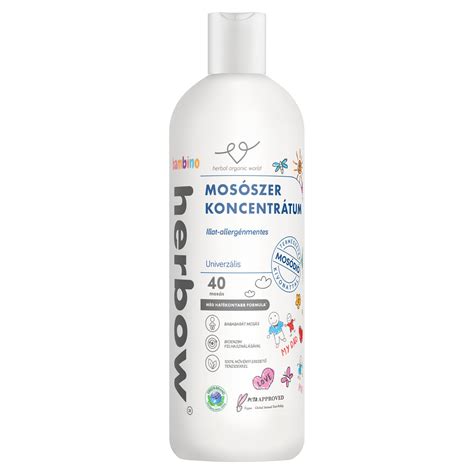 Allergénmentes mosószer címke