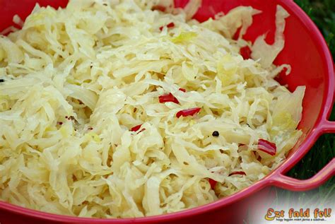 Savanyú káposzta készítése