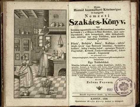Régi szakácskönyvek és receptek illusztrációja
