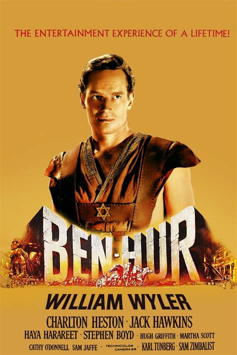 A Ben-Hur 1959-es plakátja és a monumentális díszletek látképe