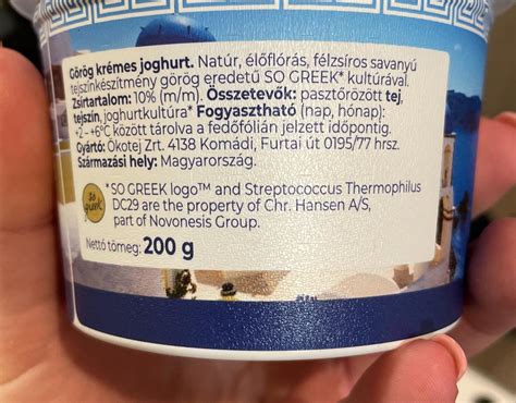 A görög joghurt tápanyagértékei