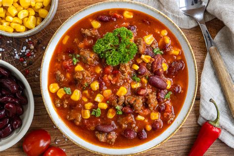 Chili con carne sörrel