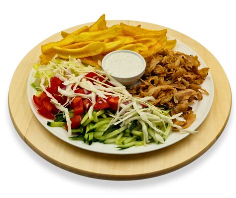 Friss, illatos gyros tál, jól megpakolva