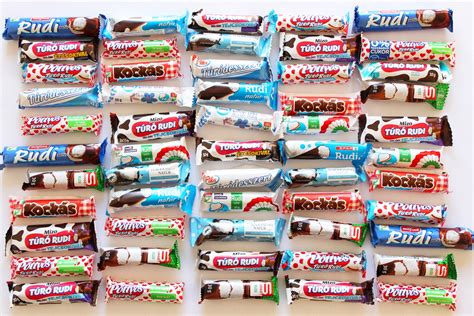 Különböző Túró Rudi ízek