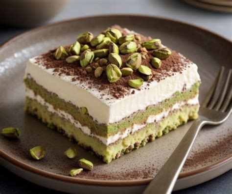 Pisztáciás tiramisu egyedi tálalással