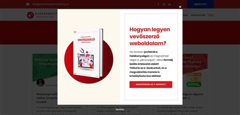 Sütikkel kapcsolatos információs pop-up ablak