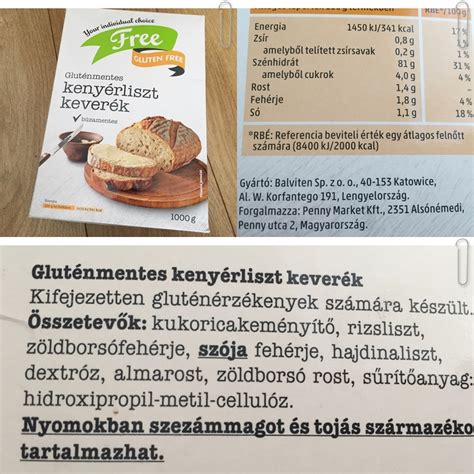 Lisztkeverék összetevői