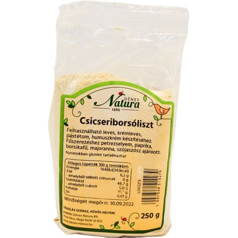 Csicseriborsóliszt közeli fotója