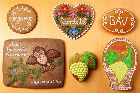 céges mézeskalács logóval