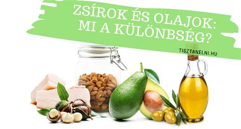 Különböző olajok és zsírok