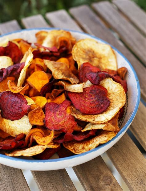 Különböző zöldségchips típusok