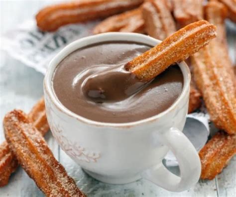 Churros forró csokoládéval