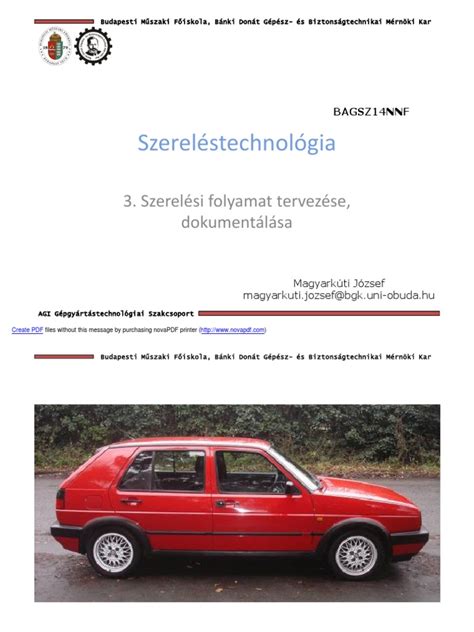 Szerelési folyamat fedett garázsban