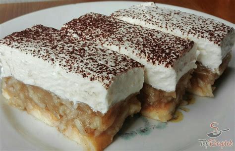 Sütés nélküli almás túrótorta