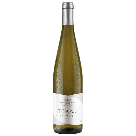 A tokaji száraz furmint borospalack designja