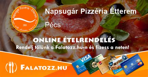 A Napsugár Pizzéria hangulatos bejárata a Szabadság utcában