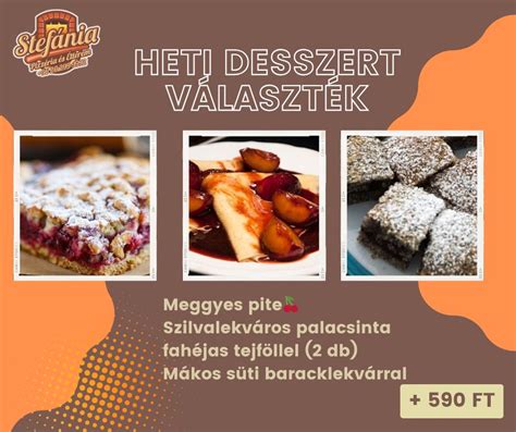 Desszert választék illusztrációja
