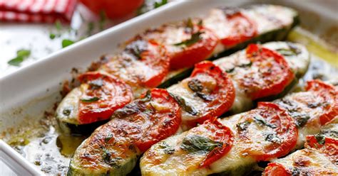 Sült cukkini és mozzarella