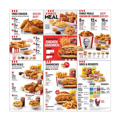 KFC menü összeállítás