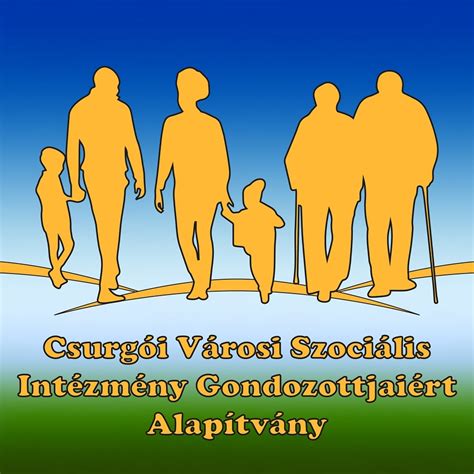 A Városi Szociális Közalapítvány logója vagy tevékenységeit bemutató infografika