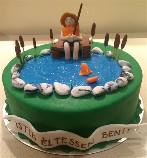 Torta horgász témában