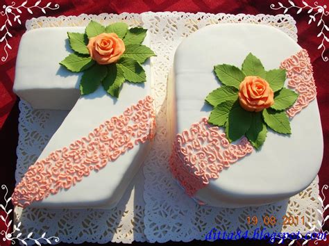 Torta 70-es szám formában