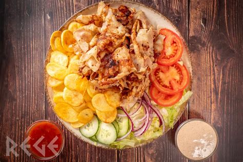 Gyros tálak változatos feltétekkel