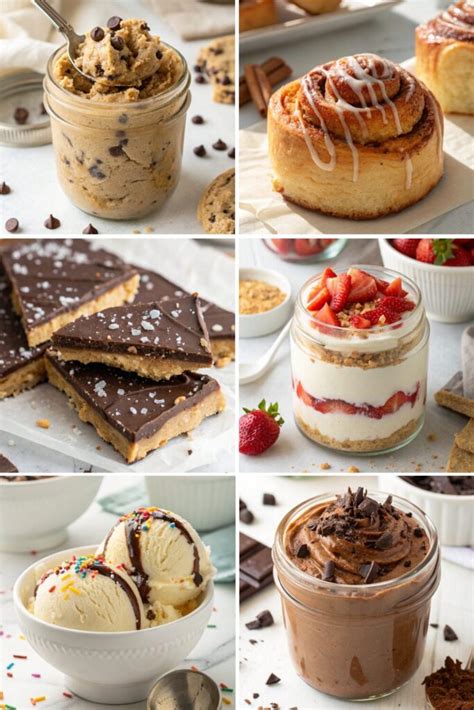 variety of protein sweets