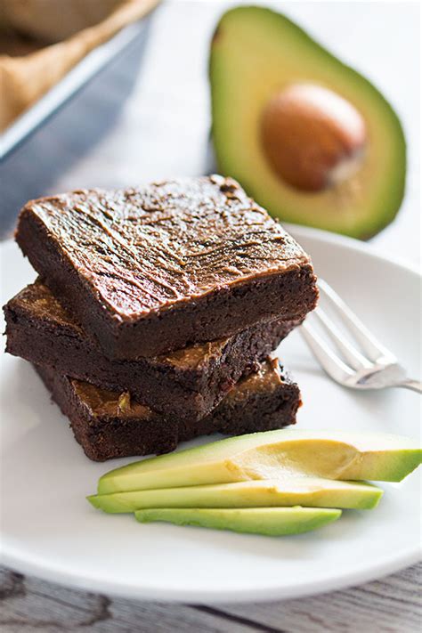 vegan avocado brownie