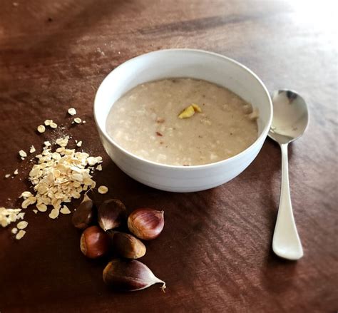 raw vegan chestnut porridge