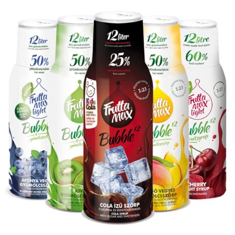 FruttaMax szörpös palackok