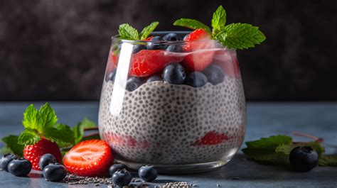 Csokis chia puding friss gyümölcsökkel