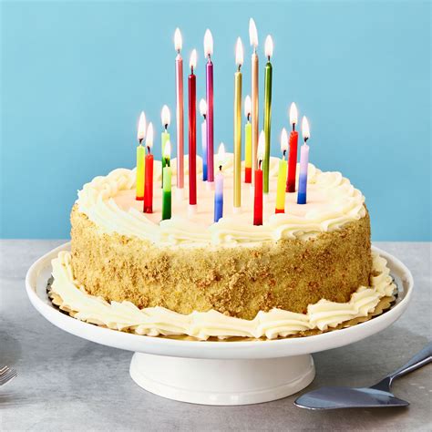Birthday cake with candles