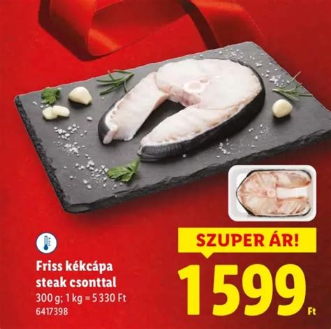 kékcápa steak nyersen