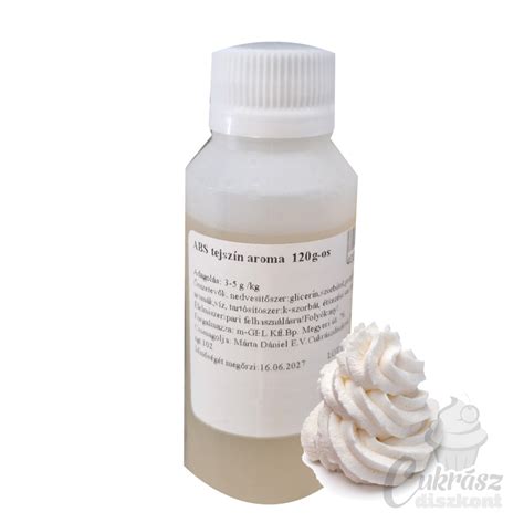 Aroma koncentrátum tejszín ízben