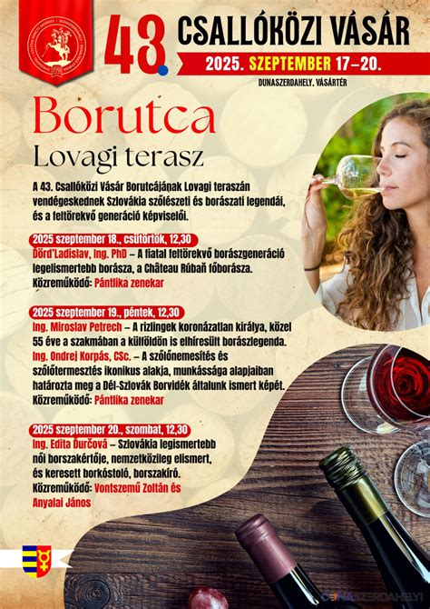 különféle borok és harapnivalók borfesztiválon