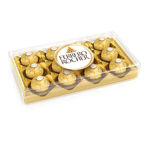 Díszített Ferrero Rocher golyók ajándékdobozban